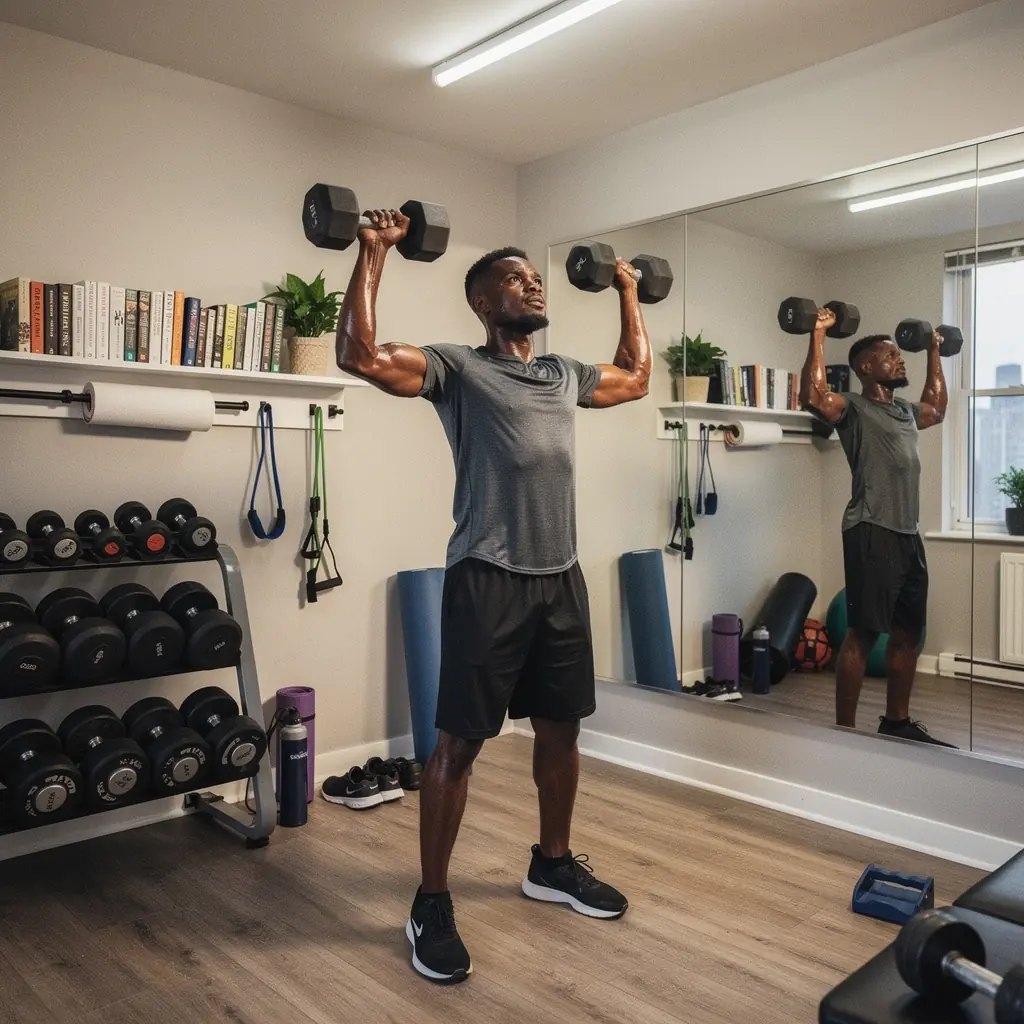 Стильная кухня с умными решениями для хранения и ярким освещением.