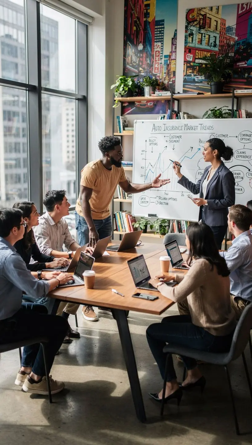 Семья, выбирающая автострахование для своего автомобиля